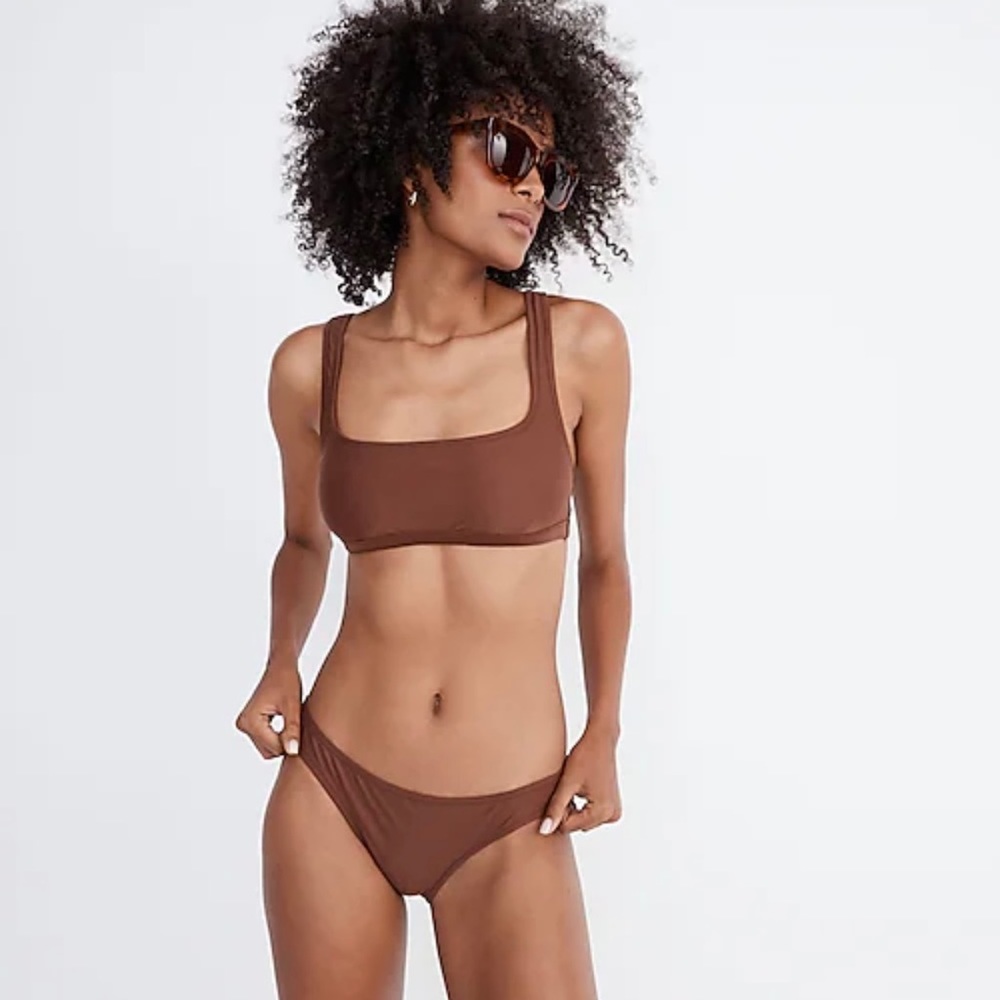 Madewell brown balconette top size small